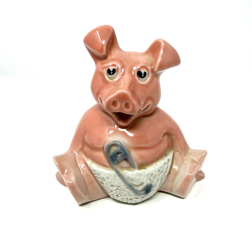 Wade NatWest Piggy Bank Ceramic Pig England Money Box Pink 5 Inch